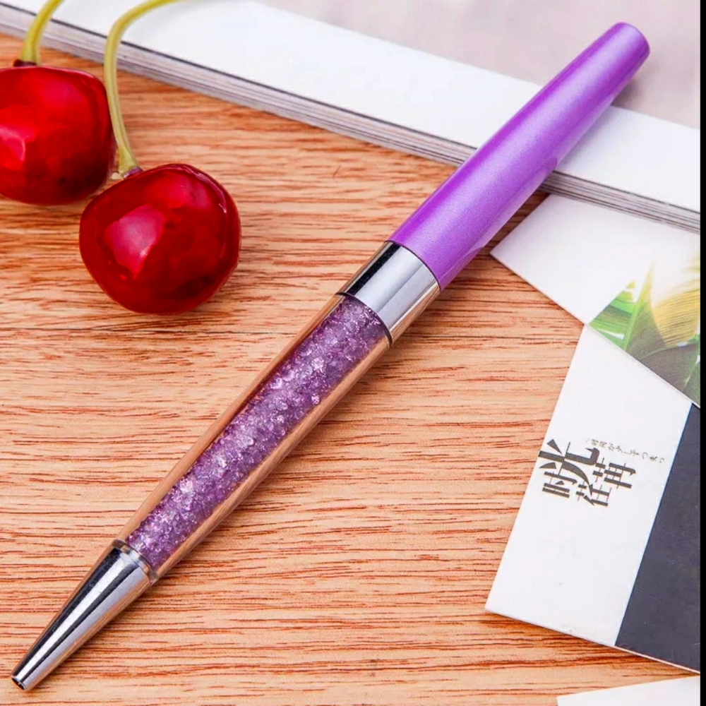 Alexandrite Crystal Ballpoint Pen with Black Ink